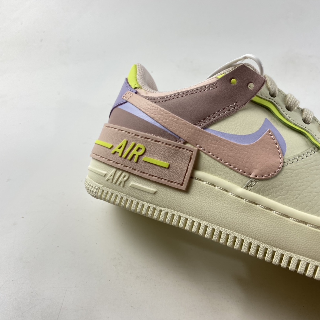 P200   Nk Air Force 1 Shadow 空军一号轻量增高低帮百搭板鞋”拼接马卡龙” CI0919-700