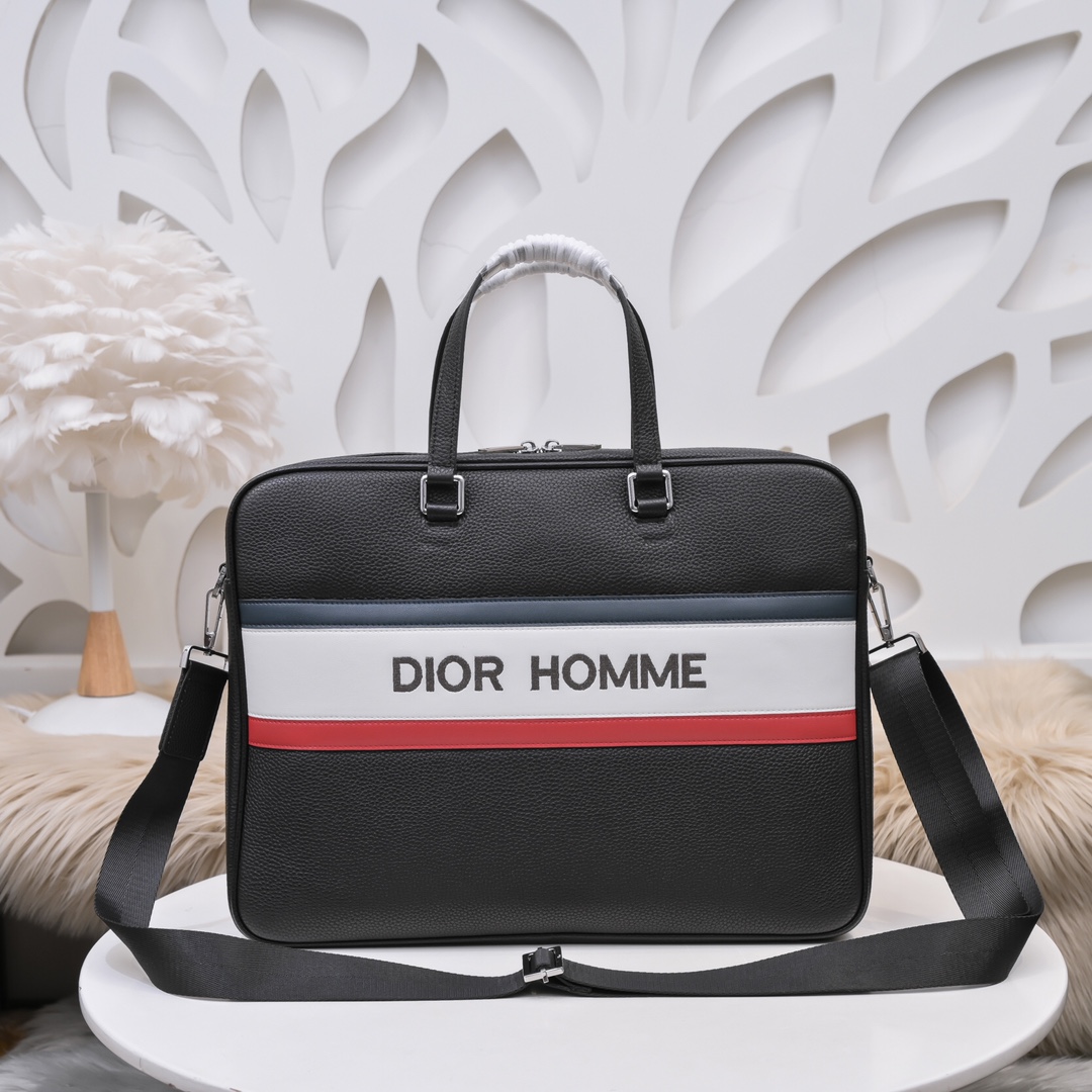 Dior Taschen Aktentasche Männer Kalbsleder Rindsleder Fashion Lässig