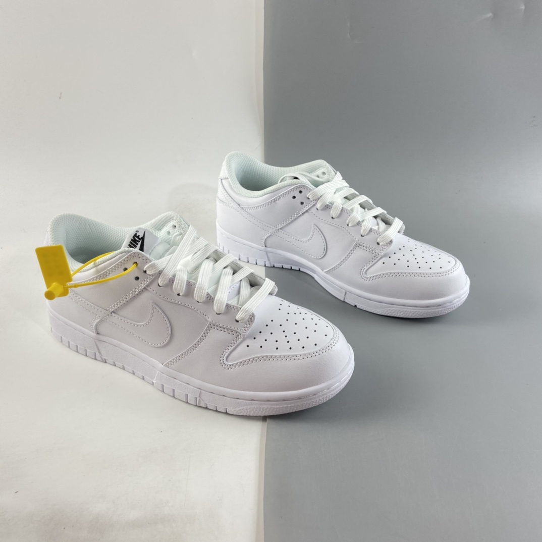 P320  Nike SB Dunk Low Prm 纯白配色SB扣碎篮板时尚休闲板鞋 DD1503-109