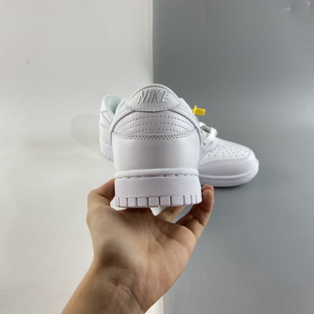P320  Nike SB Dunk Low Prm 纯白配色SB扣碎篮板时尚休闲板鞋 DD1503-109