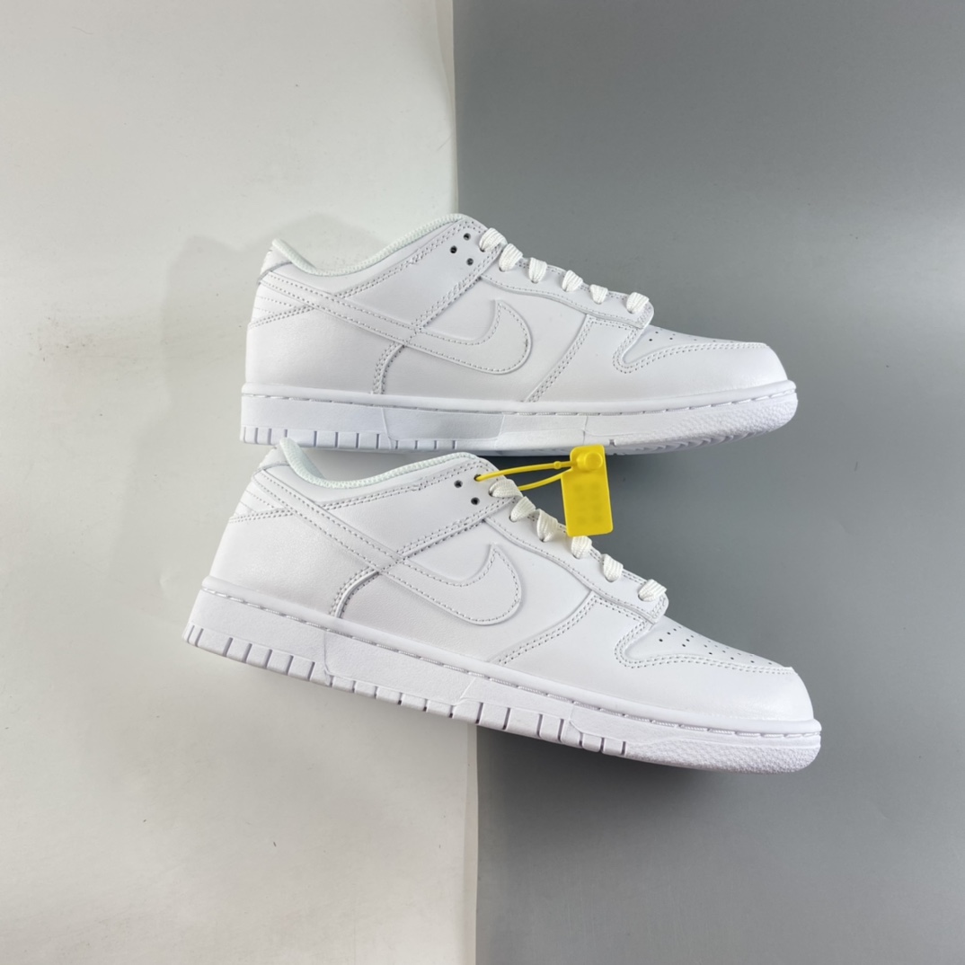 P320  Nike SB Dunk Low Prm 纯白配色SB扣碎篮板时尚休闲板鞋 DD1503-109