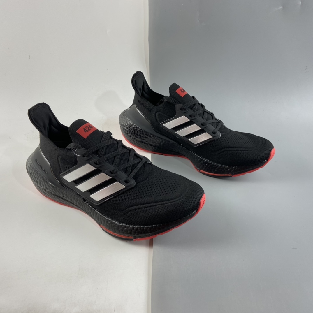 P200  AD UltraBoost 21 加厚爆米花袜套式针织鞋面休闲运动慢跑鞋 GV9716