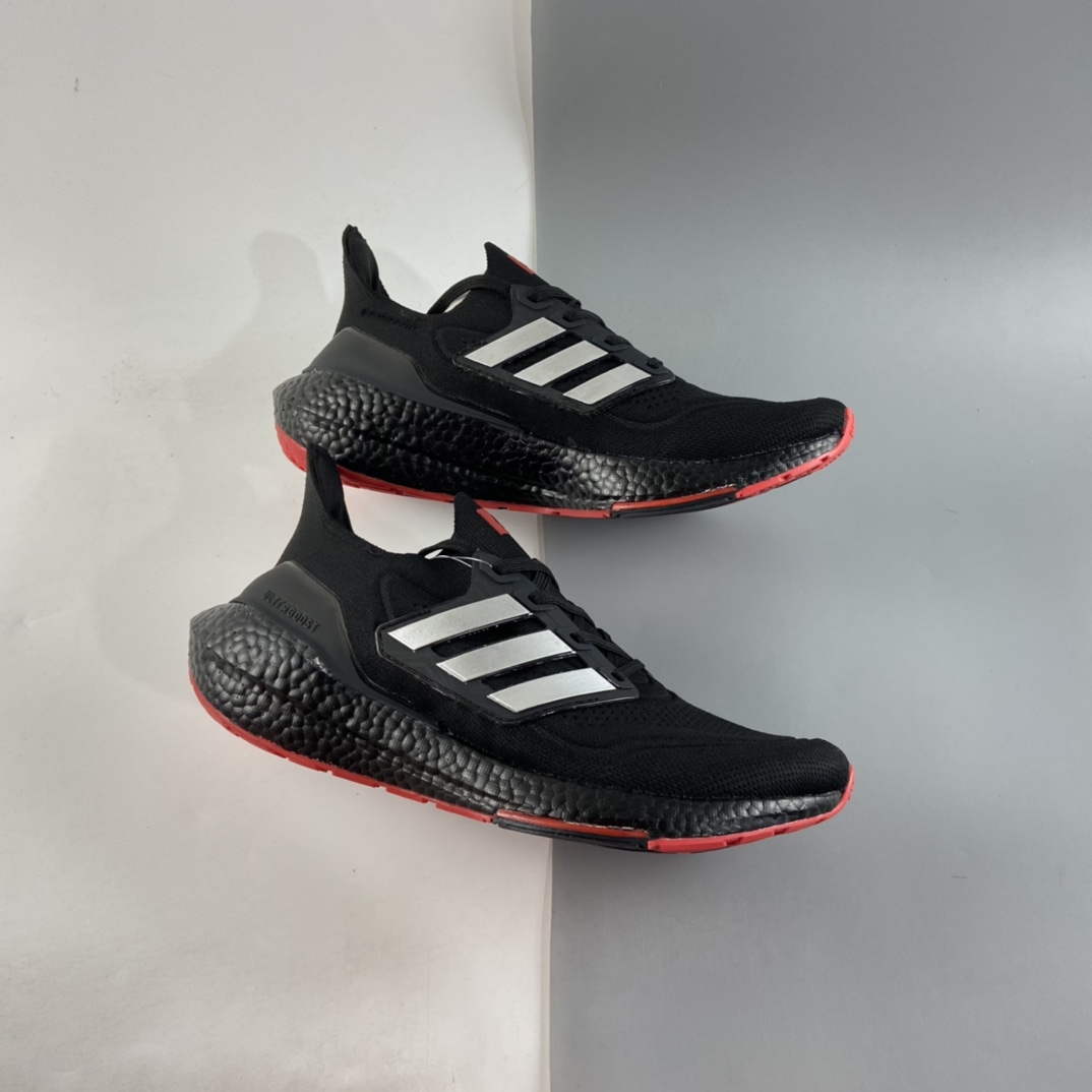 P200  AD UltraBoost 21 加厚爆米花袜套式针织鞋面休闲运动慢跑鞋 GV9716