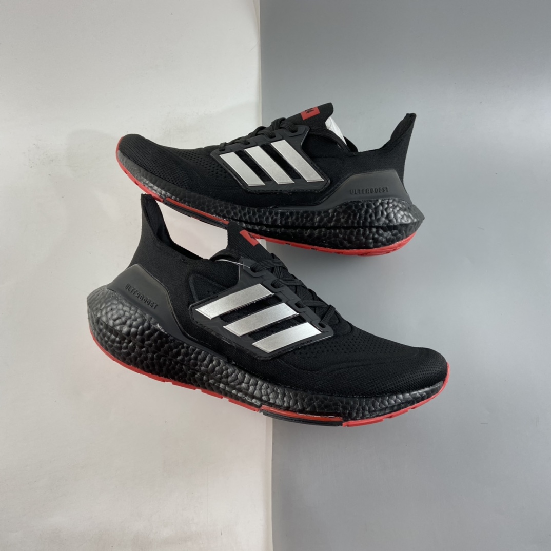 P200  AD UltraBoost 21 加厚爆米花袜套式针织鞋面休闲运动慢跑鞋 GV9716