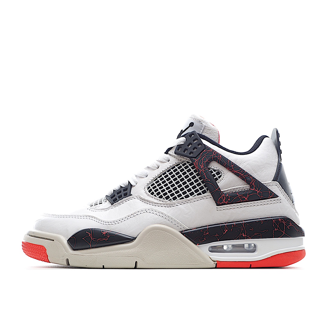 J0 Air Jordan 4 “Hot Lava” 热熔岩 308497-116纯原最高工艺复刻 手抓纹无色差修正原楦原纸板开发 全市场最纯正四代版型原底真实气垫 回弹反馈充足完美鞋楦打造 市面最高工艺 一切细节如图实拍，所见所得‼原装头层皮冲裁 仅皮料成本碾压市售“最高版本”
