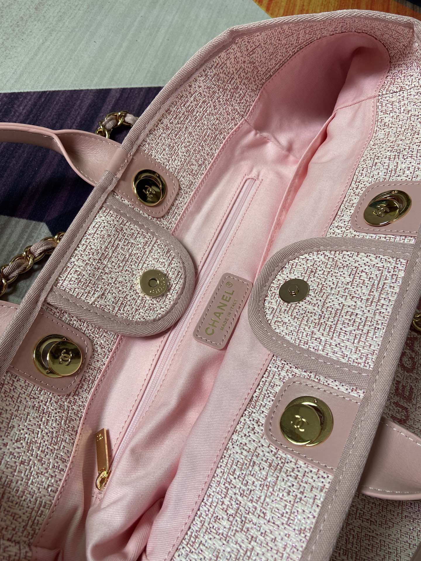️💕CHANEL 66941 #大号沙滩牛仔帆布包🍎chanel d 7