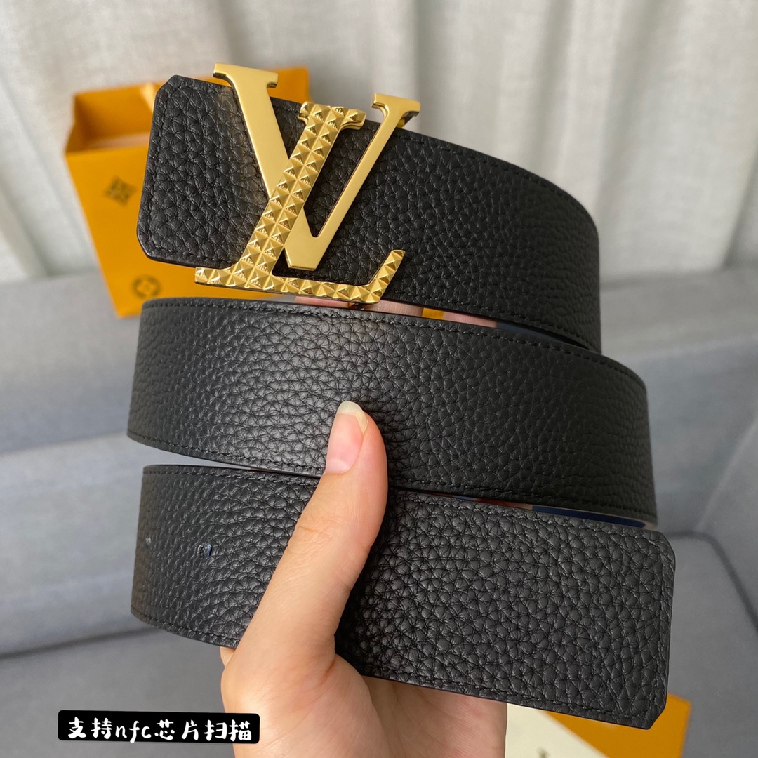 Louis Vuitton Belts Calfskin Cowhide