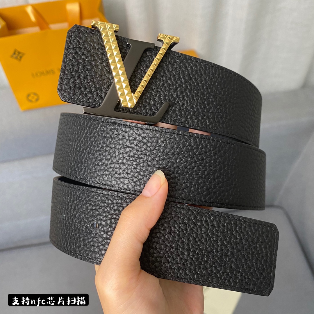 Louis Vuitton Belts Calfskin Cowhide