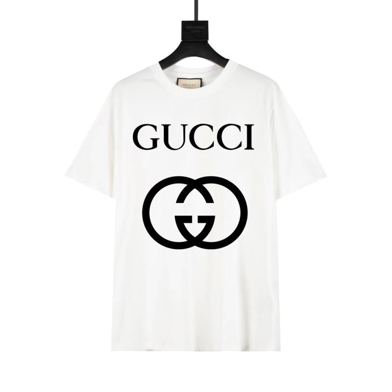 gucci 20ss clásico doble G logo grande pareja manga corta 260g algodón puro, tacto muy cómodo, súper bonita y versátil …