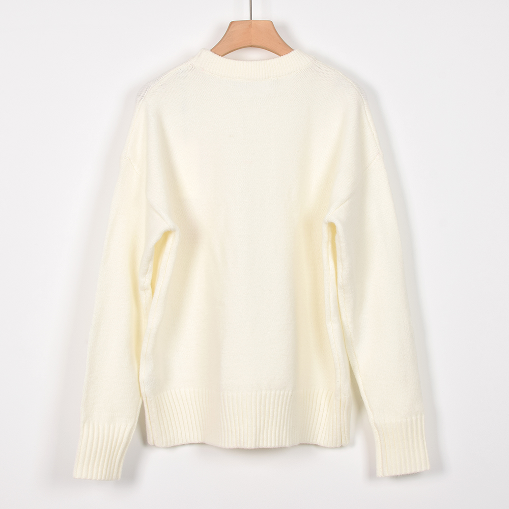 High-End Women’s Clothing: Wool Knit Twilight Collar Pack with Classic Oversize Design - 图片 9
