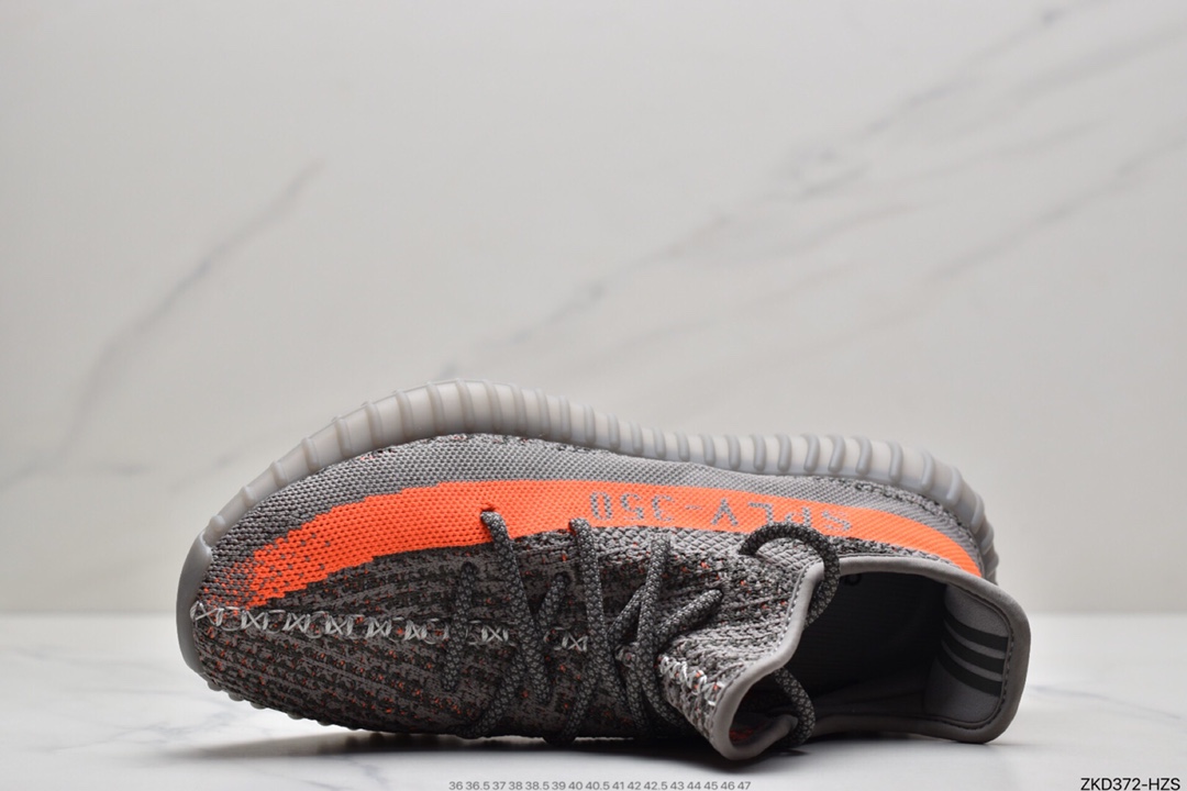 270 Yeezy Boost 350 V2 灰橙满天星 GW1229