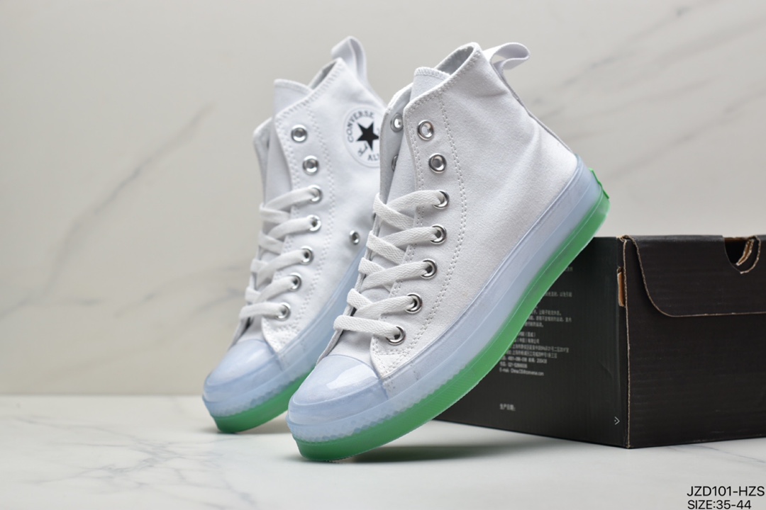 140 匡威/Converse Chuck Taylor All Star CX果冻透明水晶底高帮167807C 167808C 167809C