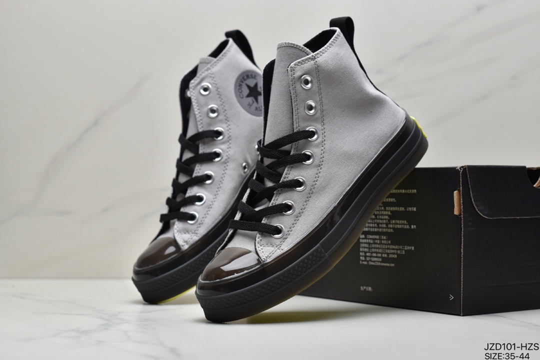 140 匡威/Converse Chuck Taylor All Star CX果冻透明水晶底高帮167807C 167808C 167809C