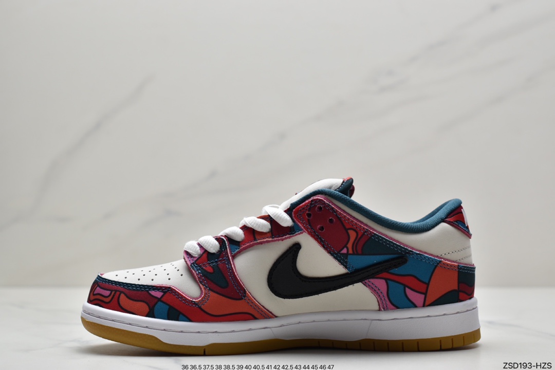 320 Parra x Nike SB Dunk Low Pro QS”Abstract Art” DH7695-600
