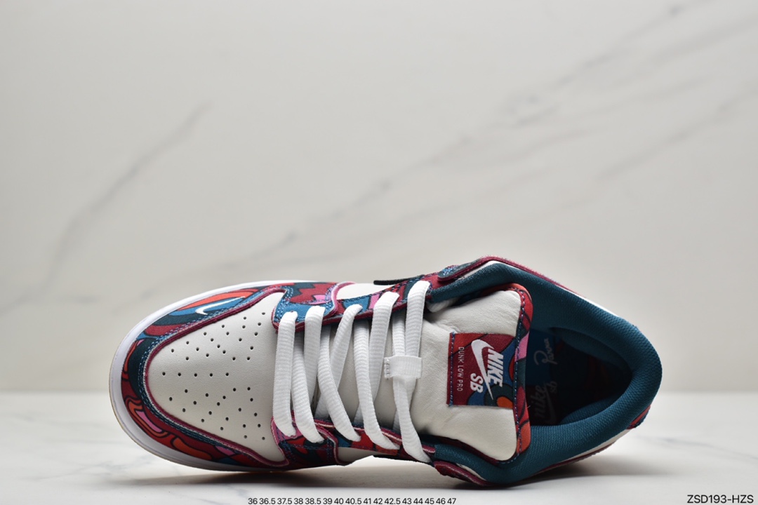 320 Parra x Nike SB Dunk Low Pro QS”Abstract Art” DH7695-600