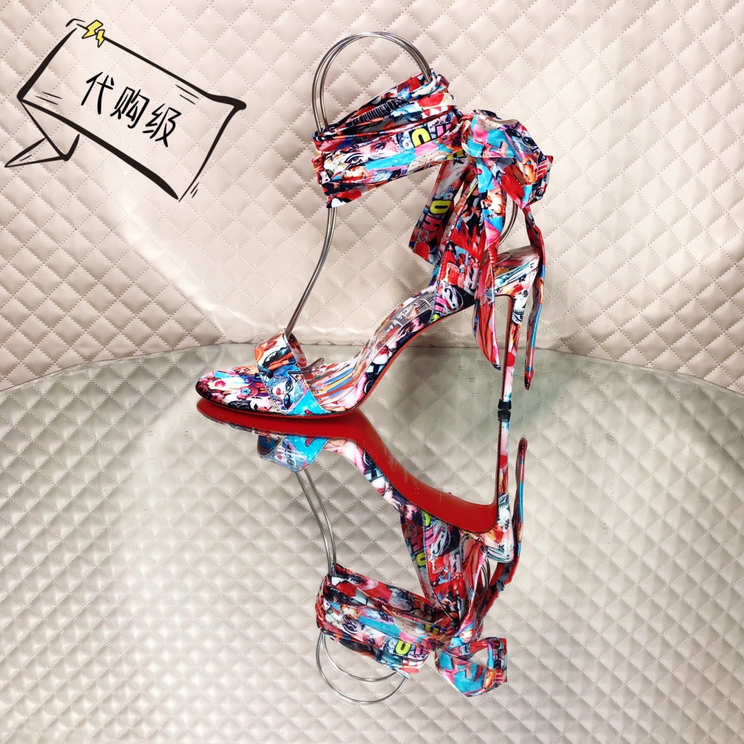 NO:100157,High-end custom spring and summer sandals graffiti series!  10Cm, size 34-42. 35. 40. 41. 42. Customized products are not refunded or exchanged. 9050-Silk head graffiti. Official website synchronization Standard European code Reference:9050- Color:MULTl Material:CALF Lining:goat leather Heel height:10Cm Sole:leather sole Size:EUR 34-42 (US 4-11):,,christian louboutin,sandals,real silk19860909高端订制 春夏凉鞋涂鸦款系列！ 10Cm,尺码34-42码.35码40码41码42码订制款不退不换,9050－真丝人头涂鸦.官网同步 标准欧码 Reference:9050- Color:MULTl Material:CALF Lining:goat leather Heel heigh:10Cm Sole:leather sole Size:EUR 34－42（US 4一11) :,,christian louboutin,sandals,real silk,Women's Shoes