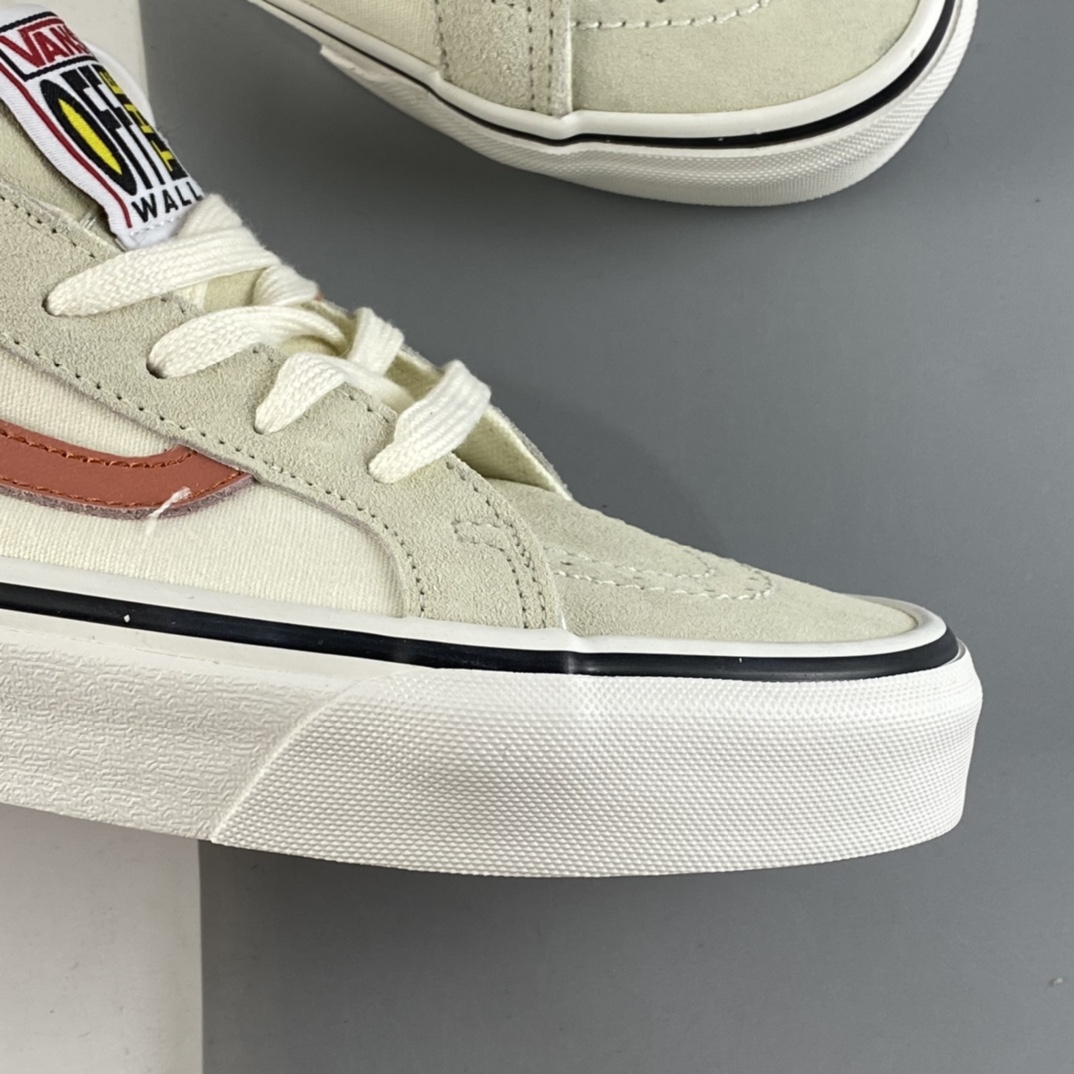 P150  VANS SK8-LOW 范斯经典款米白橘低帮休闲板鞋帆布鞋 VN0A4UWI4WU