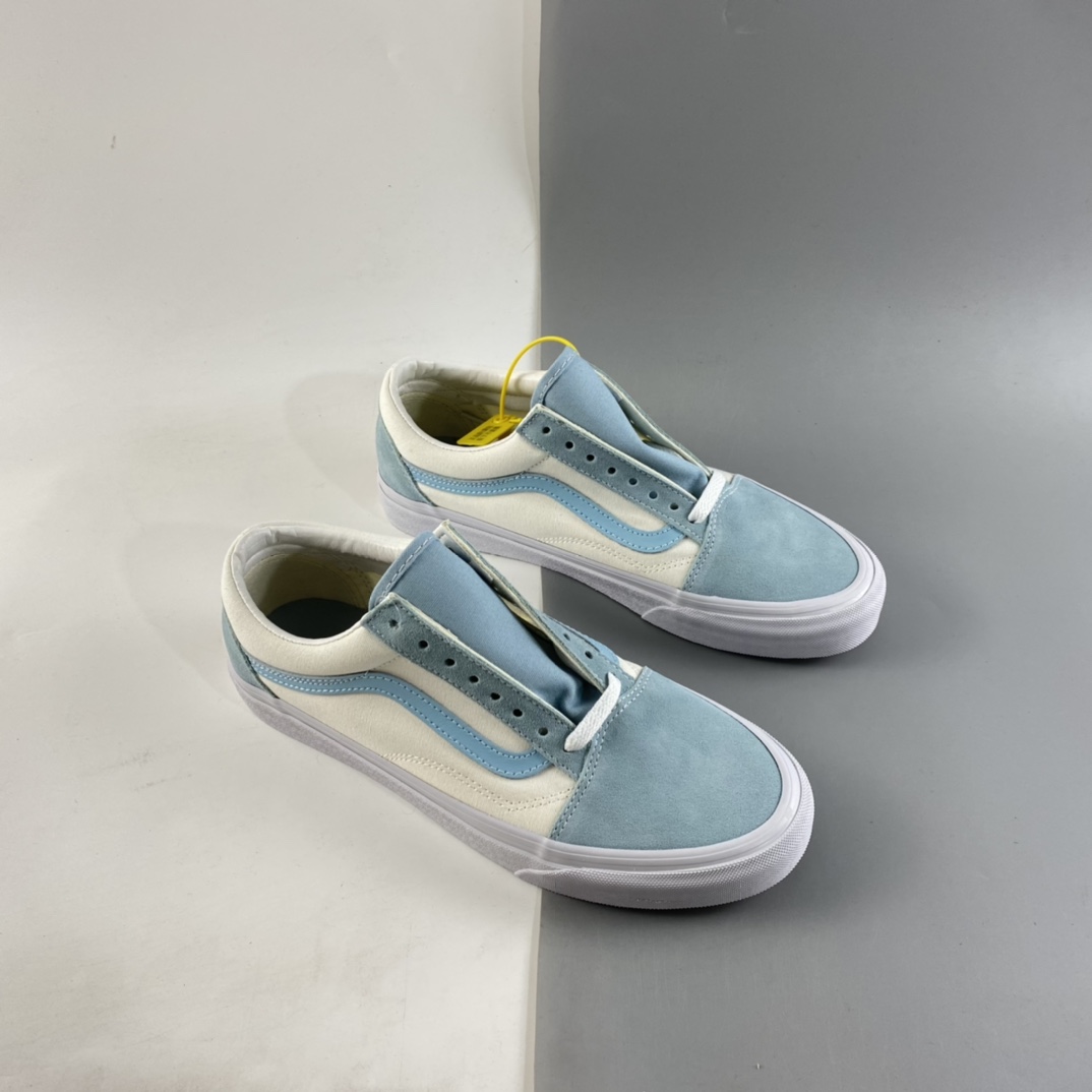 P150  Vans Old Skool 范斯官方奶蓝色橘子汽水低帮帆布鞋 4F69LX