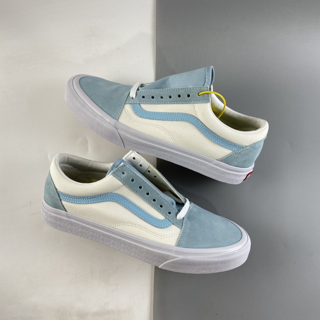 P150  Vans Old Skool 范斯官方奶蓝色橘子汽水低帮帆布鞋 4F69LX