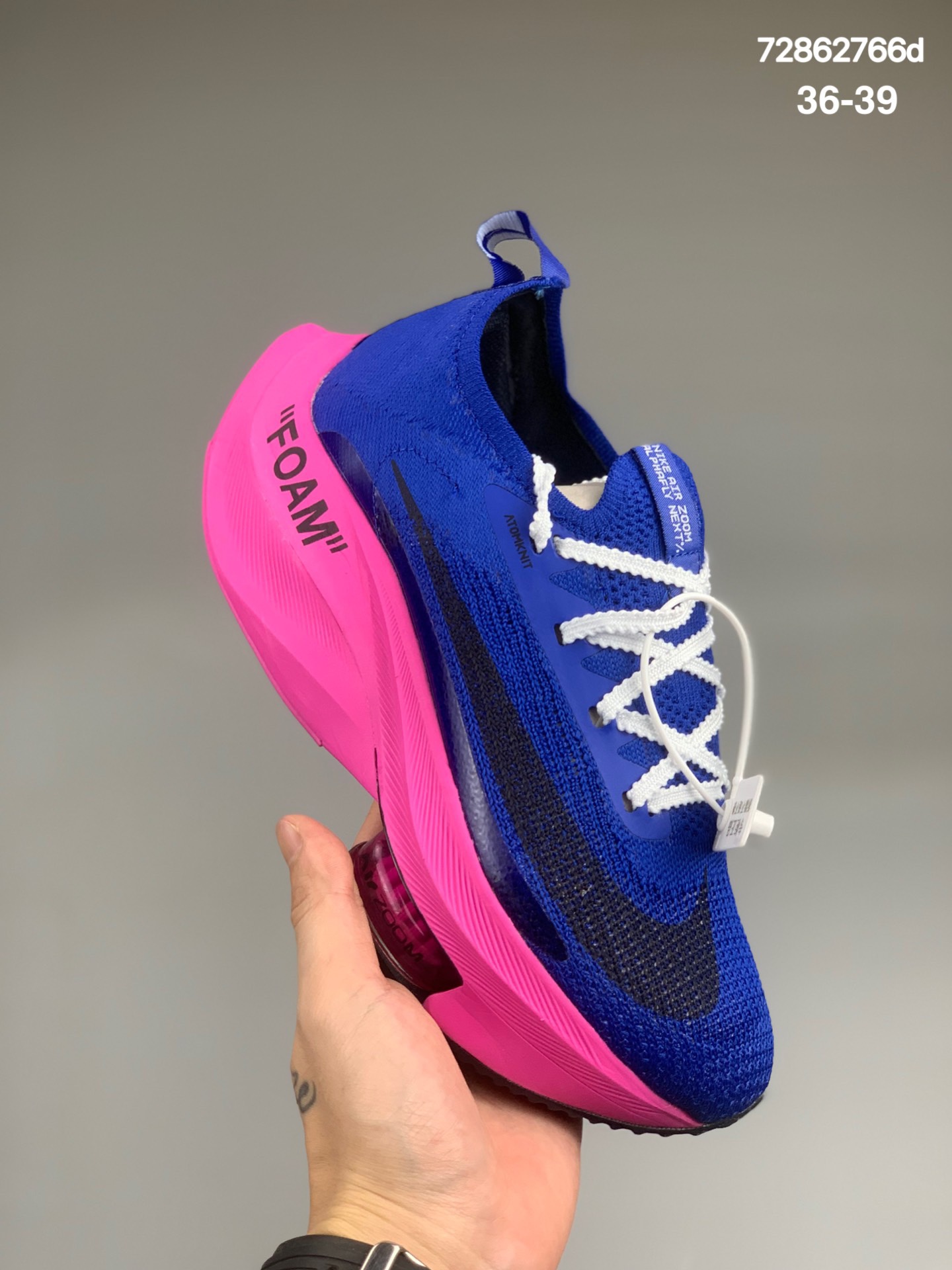 
耐克Nike ZoomX Vaporfly NEXT% 2 “Ice Blue” 马拉松泡棉缓震运动慢跑鞋。
官方货号#CI9925 400
尺码:36-39
编码：72862766d