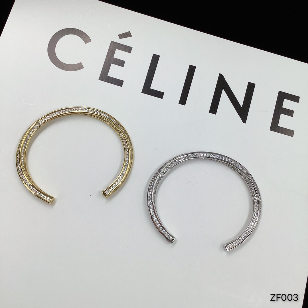 Celine Jewelry Bracelet Yellow Set With Diamonds
