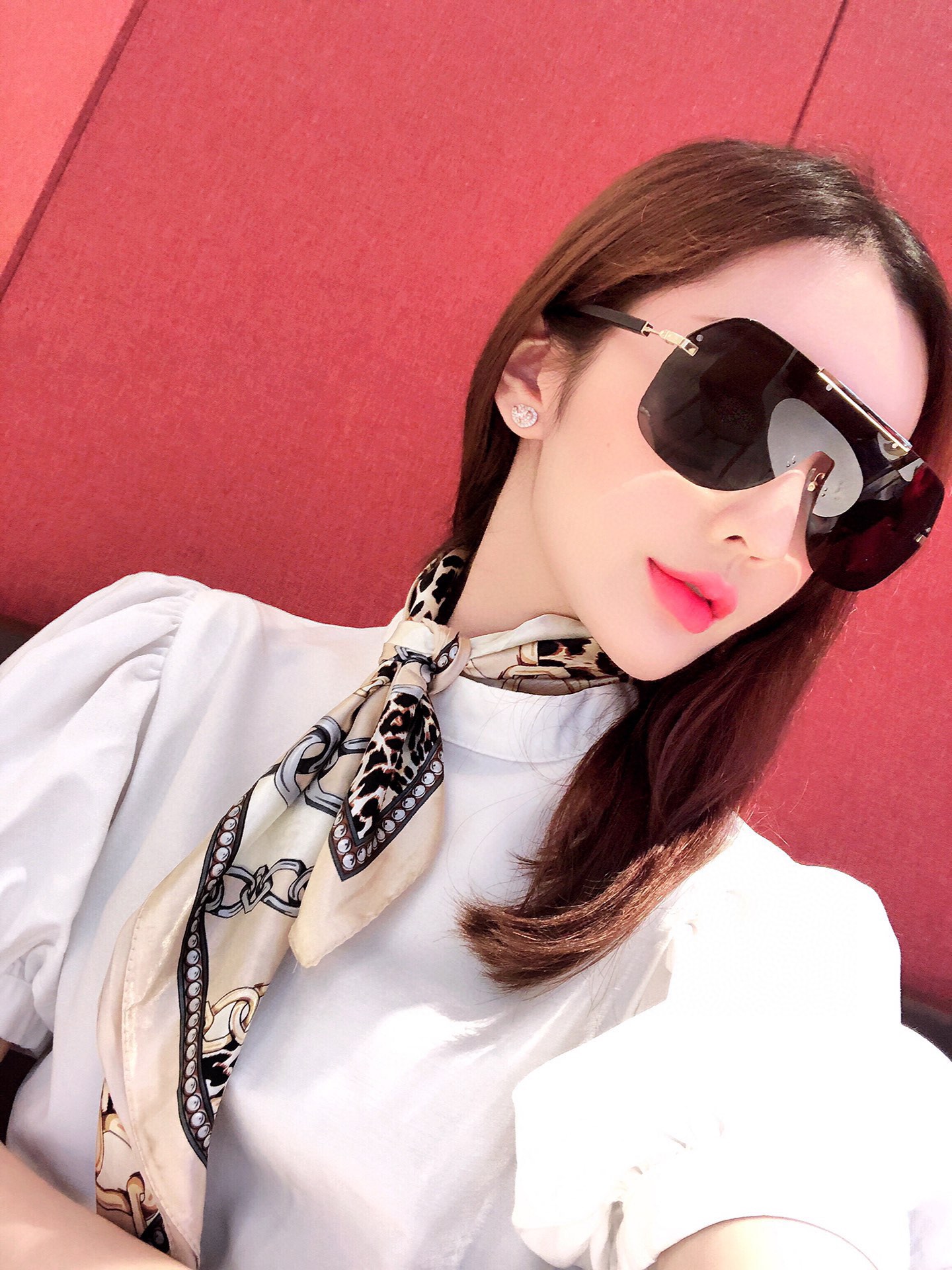  小红书网红喜爱款 超美的新款【BALMAI*】巴尔*曼 BL2034 潮 大框风镜遮脸款，美极了，美得