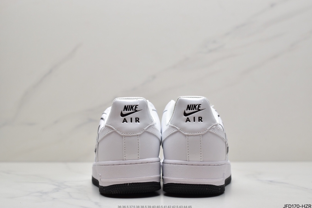 170 耐克Nike Air Force 1 GS ”Have a Nike Day” 空军一号经典百搭休闲运动板鞋“白黑笑脸”  BQ9044-100