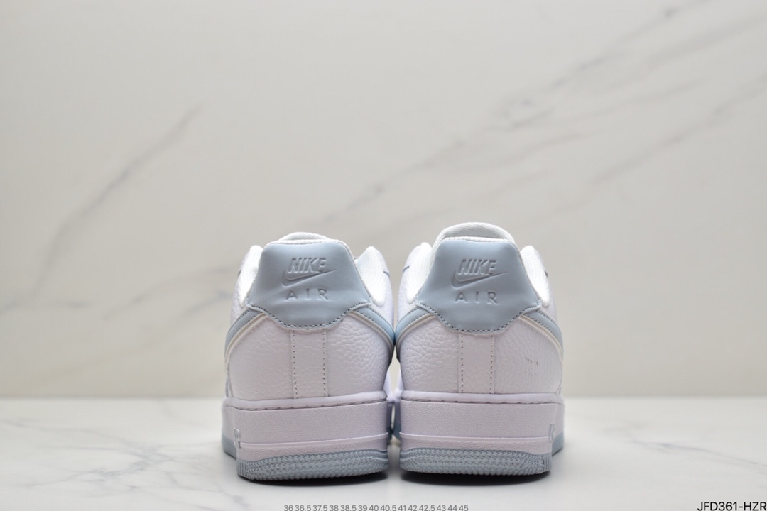 170 耐克Nike Air Force 1’07”White/Moonlight Reflectiv”空军一号经典低帮百搭休闲运动板鞋“皮革白月兰3M天使反光”  AQ2566-201