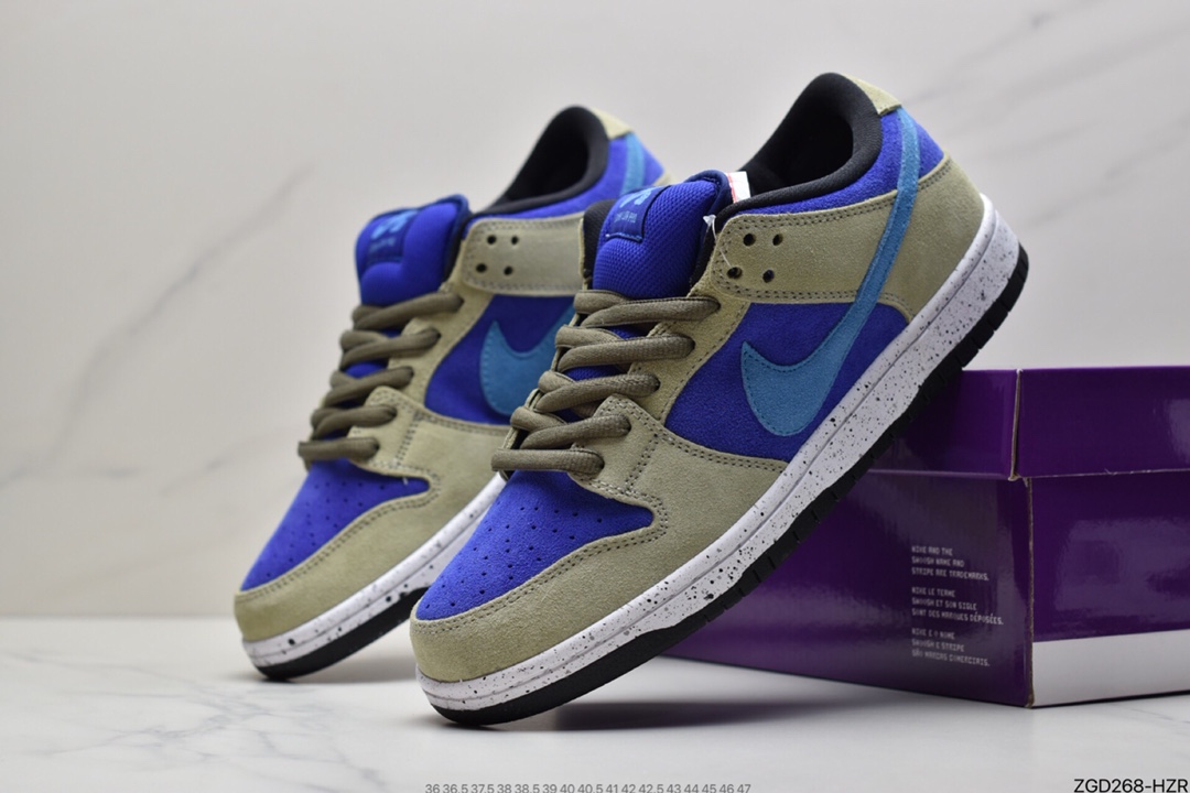 290 耐克 Nike SB Dunk Low Pro “Celadon” 蓝卡其青瓷 扣篮系列复古低帮休闲运动滑板板鞋BQ6817-301