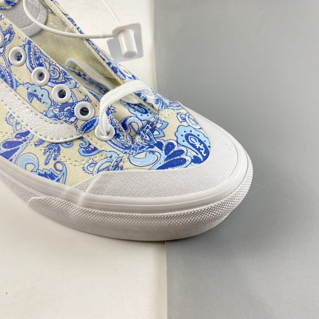 P150  Vans Style 36 范斯青花瓷白兰百搭硫化帆布休闲运动男女板鞋VN0A5HFF686