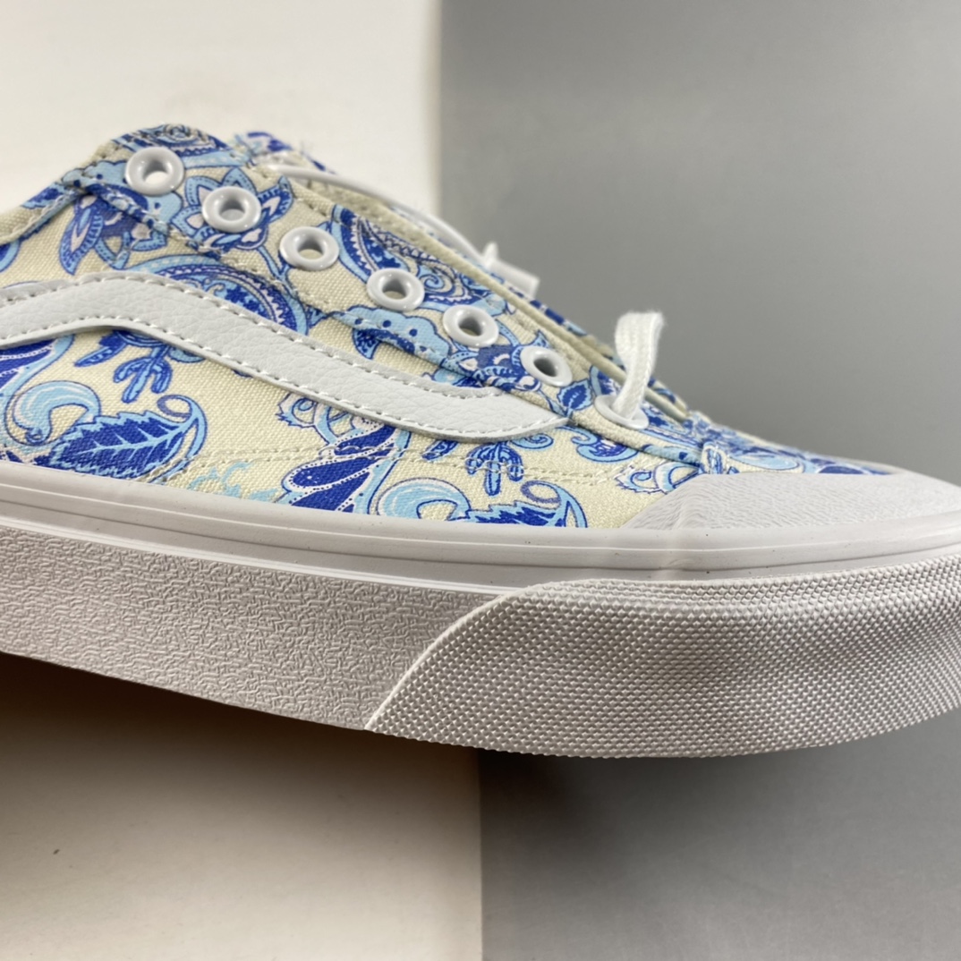 P150  Vans Style 36 范斯青花瓷白兰百搭硫化帆布休闲运动男女板鞋VN0A5HFF686