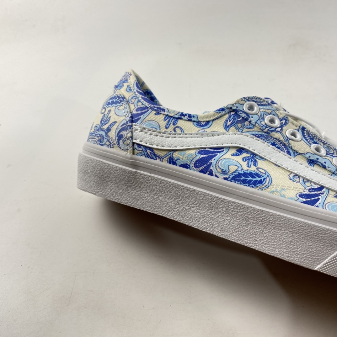 P150  Vans Style 36 范斯青花瓷白兰百搭硫化帆布休闲运动男女板鞋VN0A5HFF686