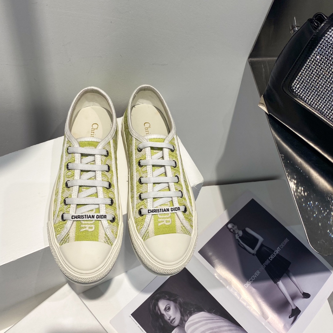 Dior 2022 collection croisière nouvelle Walk'n'Dior chaussures décontractées à lacets Etoile embossé logo CD lettres qualité top réplique