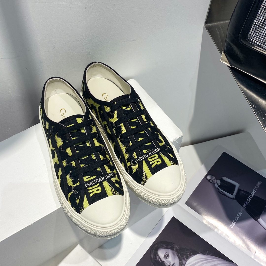Dior 2022 collection croisière nouvelle Walk'n'Dior chaussures décontractées à lacets Etoile embossé logo CD qualité top réplique
