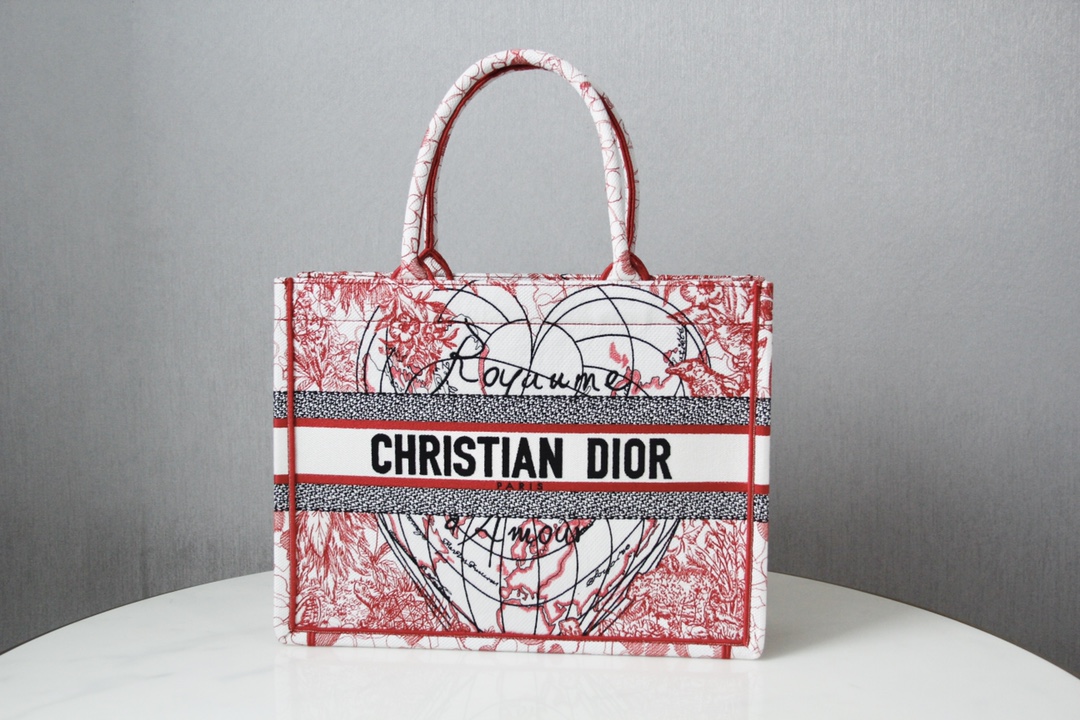 Where can you buy a replica
 Dior Book Tote Handbags Tote Bags Red White Embroidery
