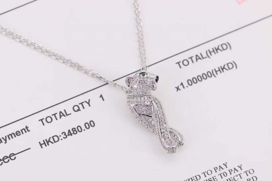 Cartier 卡地亚 Cartier高级珠宝系列 满钻豹子项链