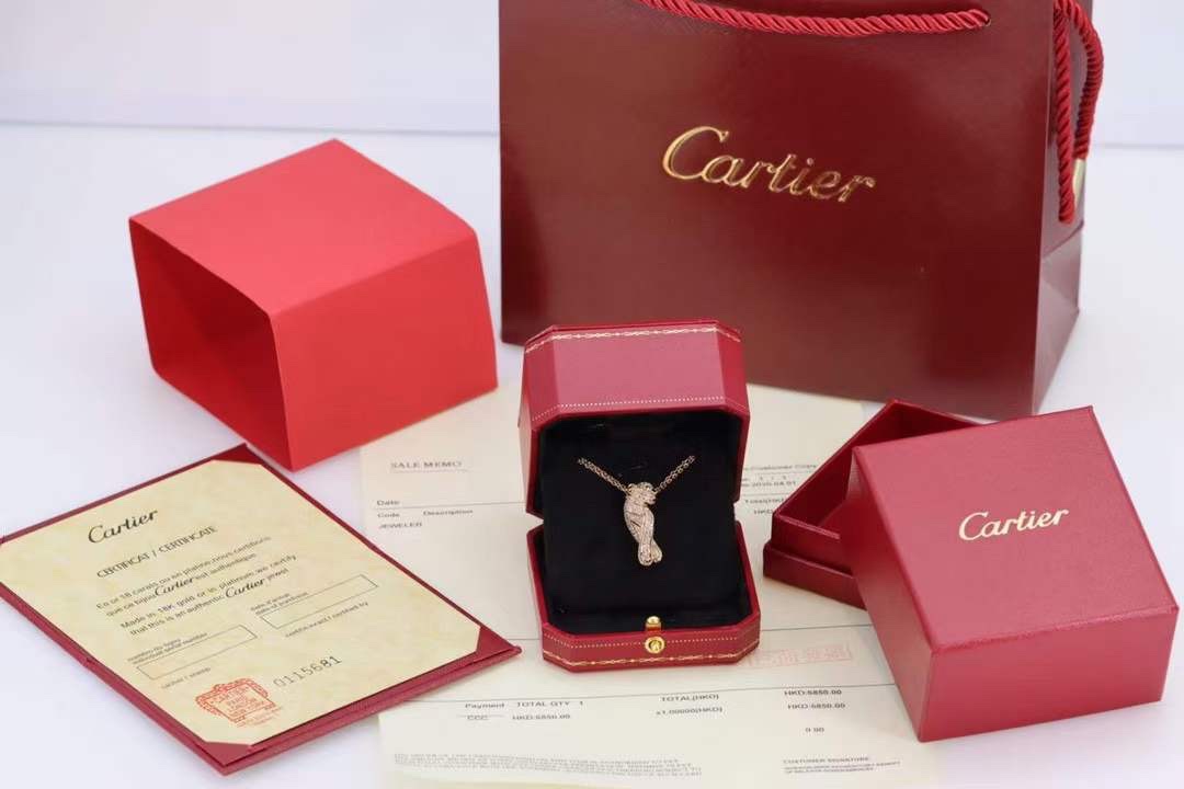 Cartier 卡地亚 Cartier高级珠宝系列 满钻豹子项链