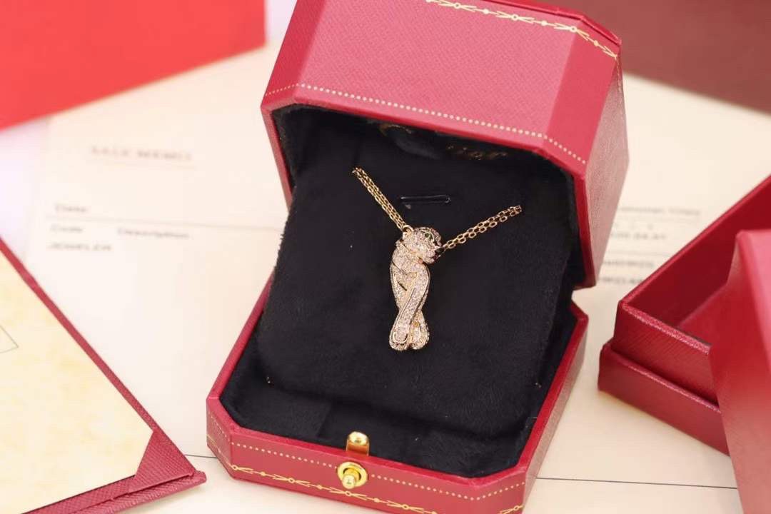 Cartier 卡地亚 Cartier高级珠宝系列 满钻豹子项链