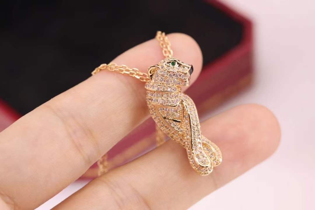 Cartier 卡地亚 Cartier高级珠宝系列 满钻豹子项链