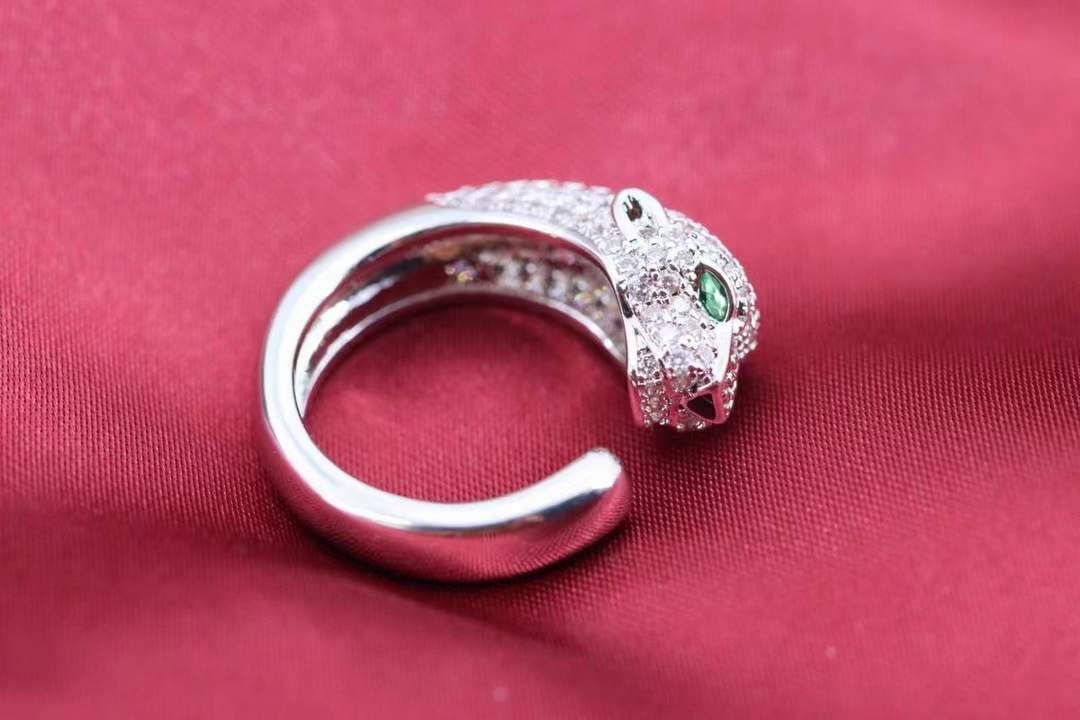 Cartier Cartier 高级珠宝系列 猎豹半钻豹子头戒指