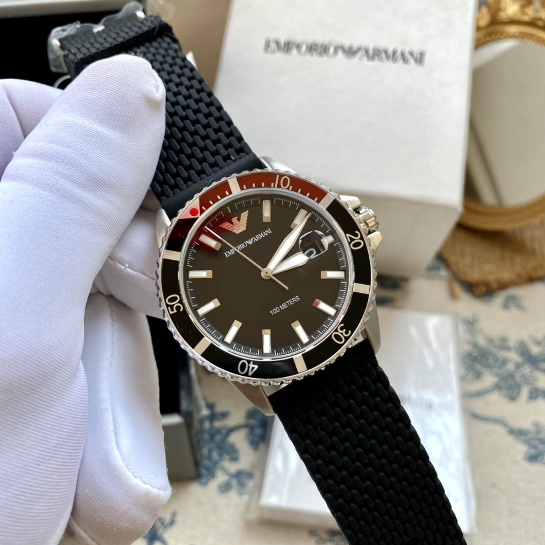 🌺🌺 (Emporio Armani) Armani 2021 nuevo reloj para hombre con cinta de cuarzo simple y atmosférico europeo y americano …