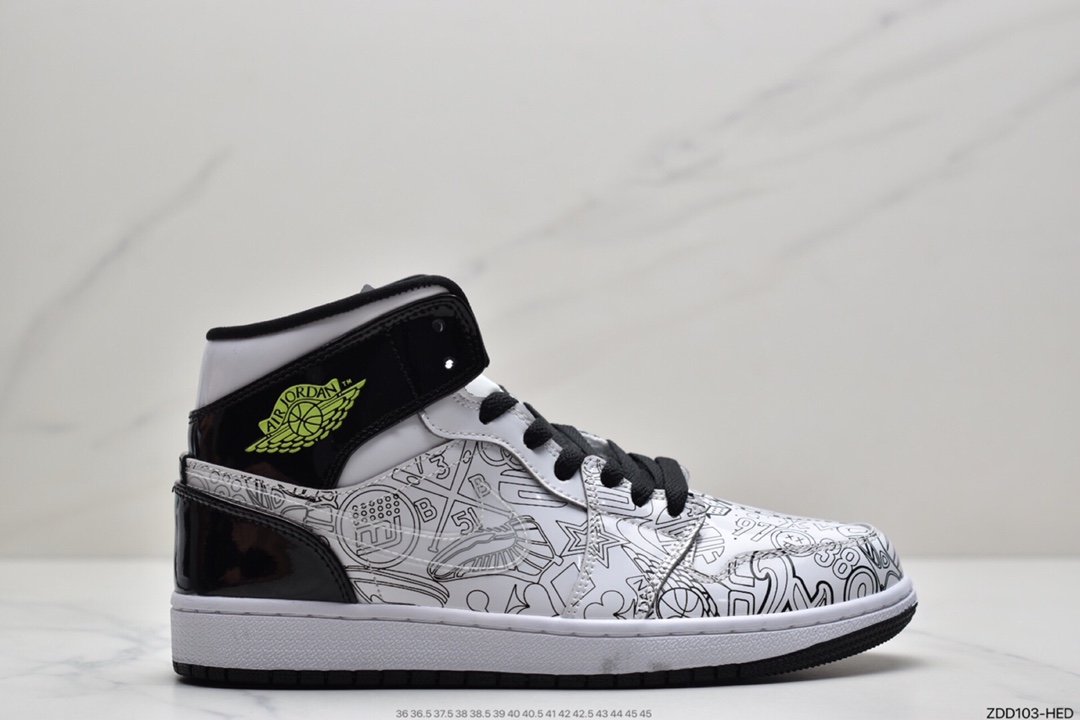 230 Air Jordan 1 Mid AJ1 乔一帮系列休闲板鞋 DC4099-100