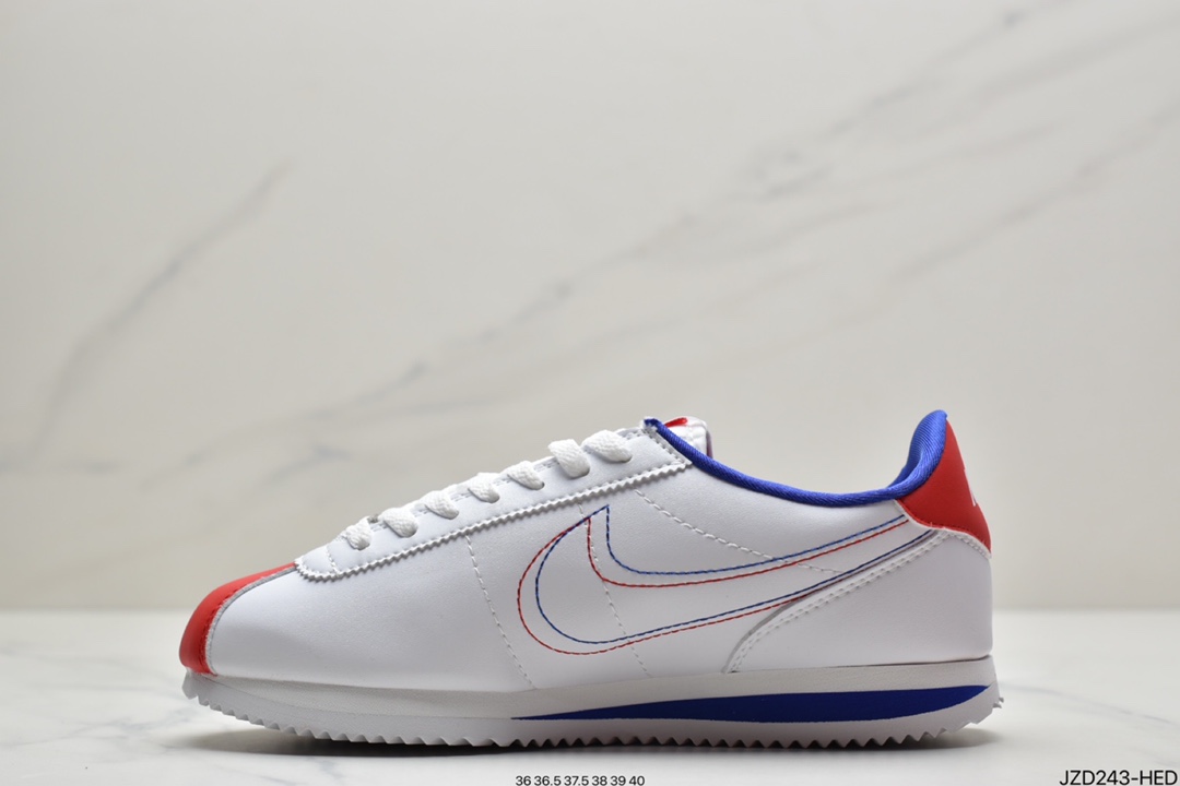 140 耐克阿甘鞋 NIKE CLASSIC CORTEZ NYLON 皮面807472-103
