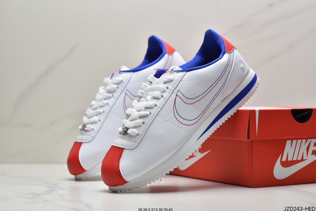 140 耐克阿甘鞋 NIKE CLASSIC CORTEZ NYLON 皮面807472-103