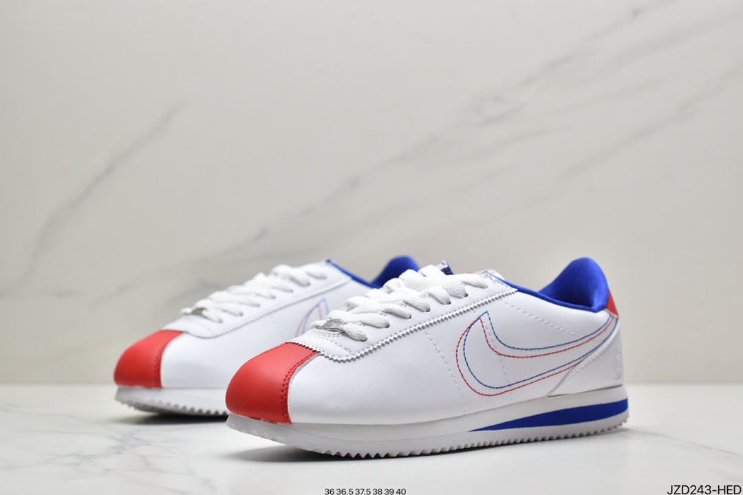 140 耐克阿甘鞋 NIKE CLASSIC CORTEZ NYLON 皮面807472-103