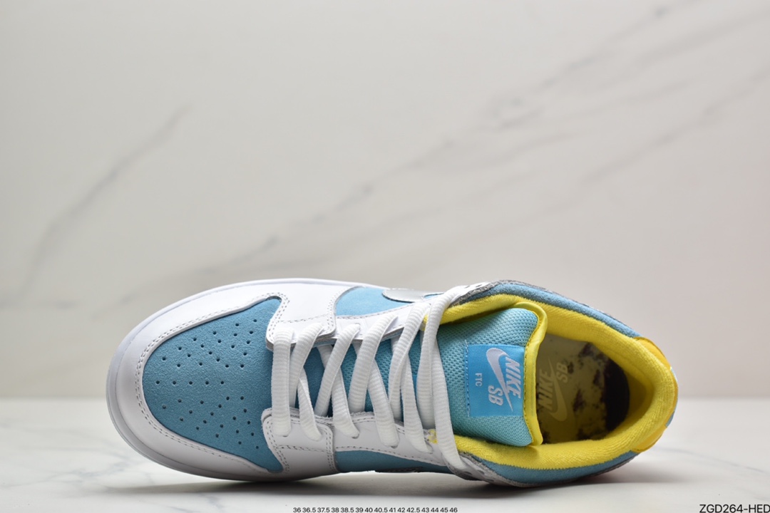 290 耐克FTC x Nike SB Dunk Low Pro Fz.白蓝银 DH7687-400