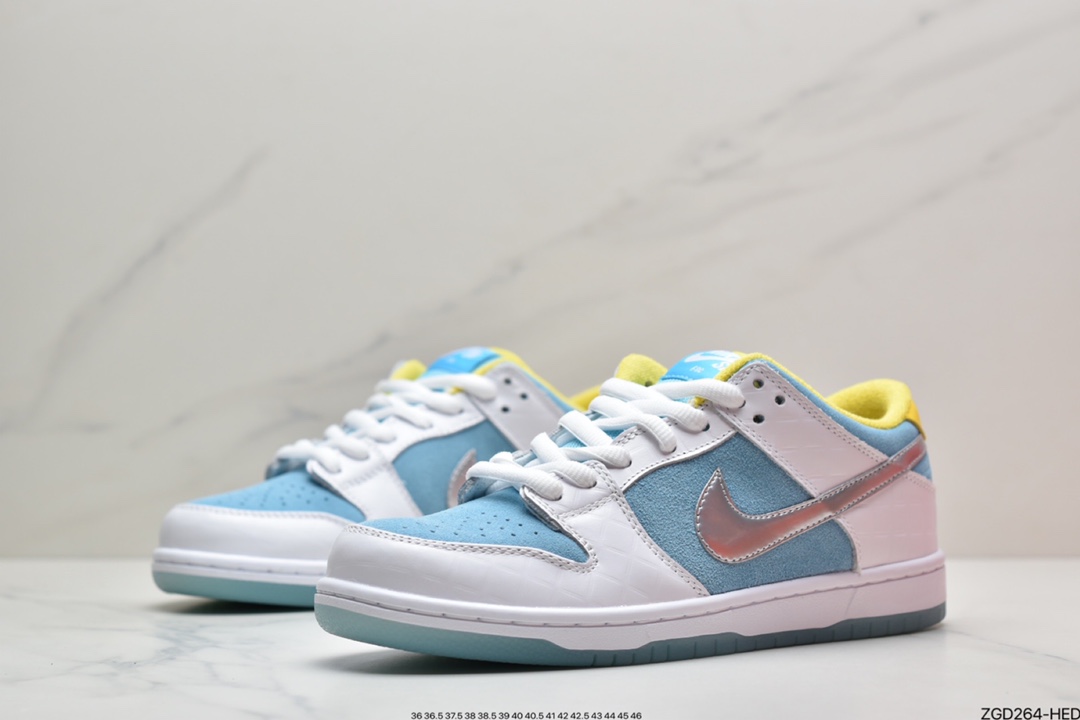 290 耐克FTC x Nike SB Dunk Low Pro Fz.白蓝银 DH7687-400