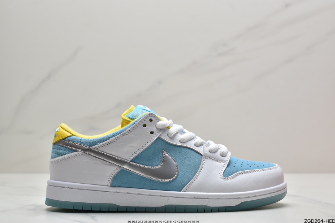 290 耐克FTC x Nike SB Dunk Low Pro Fz.白蓝银 DH7687-400