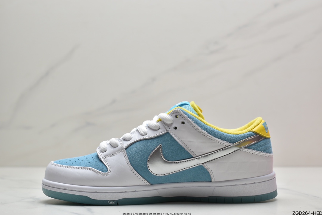 290 耐克FTC x Nike SB Dunk Low Pro Fz.白蓝银 DH7687-400