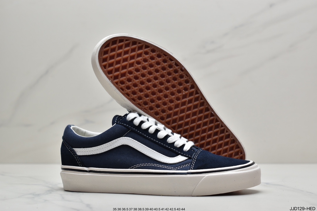 130 万斯Vans Old Skool DX 安纳海姆 美产高端 黑白棋盘格百年经典硫化帆布鞋